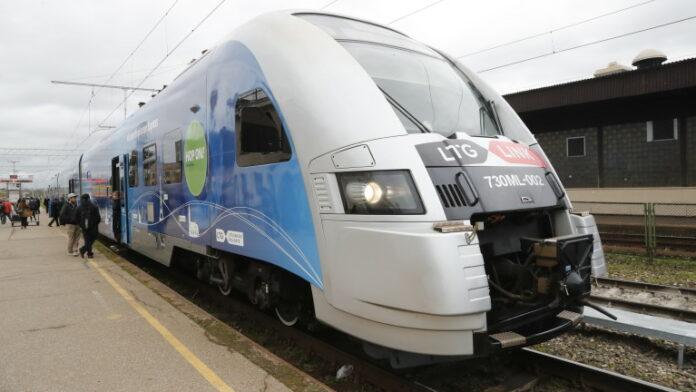 Connecting Europe Express (CEE) Baltic train arrives in Riga