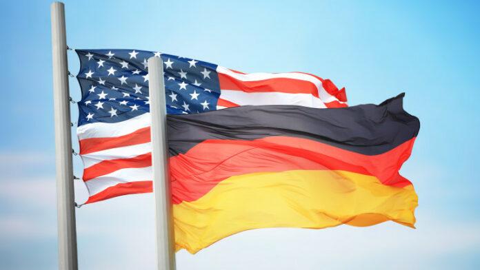Flags of Germany and the USA