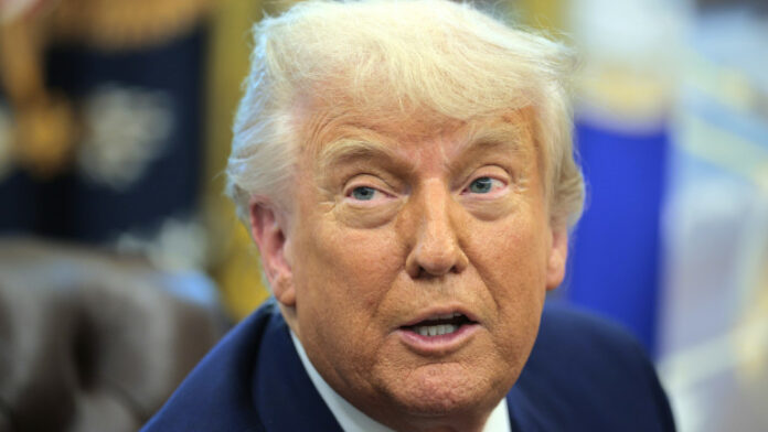 President Trump Makes Announcement With Defense Secretary Hegseth In The Oval Office