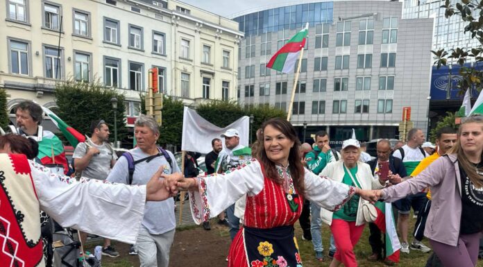 В Брюксел медиите и гражданите се радват на българите дошли да им благодарят че ни приемат в Еврозоната! horo bryuksel